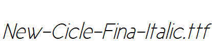 New-Cicle-Fina-Italic.ttf