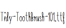 Tidy-Toothbrush-101.ttf