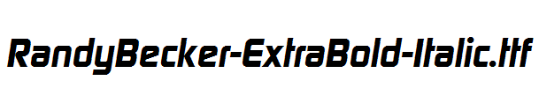 RandyBecker-ExtraBold-Italic.ttf