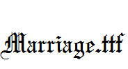 Marriage.ttf