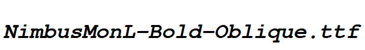 NimbusMonL-Bold-Oblique.ttf