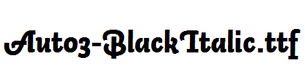 Auto3-BlackItalic.ttf