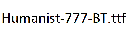 Humanist-777-BT.ttf