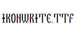 IkonWrite.ttf