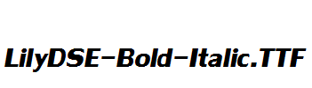 LilyDSE-Bold-Italic.ttf