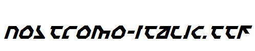 Nostromo-Italic.ttf