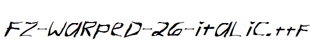 FZ-WARPED-26-ITALIC.ttf