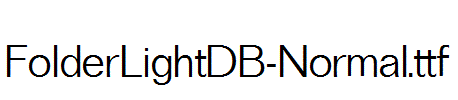 FolderLightDB-Normal.ttf