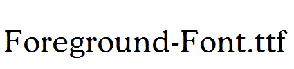 Foreground-Font.ttf