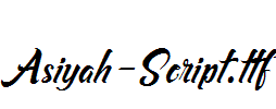 Asiyah-Script.ttf