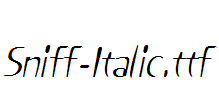 Sniff-Italic.ttf