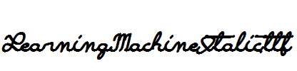 LearningMachineItalic.ttf