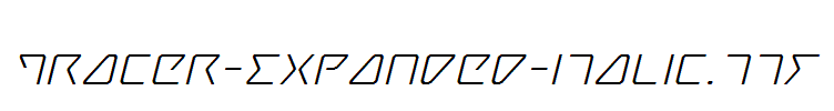 Tracer-Expanded-Italic.ttf