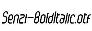 Senzi-BoldItalic.otf