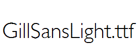 GillSansLight.ttf