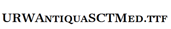 URWAntiquaSCTMed.ttf