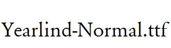 Yearlind-Normal.ttf