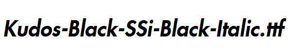 Kudos-Black-SSi-Black-Italic.ttf