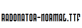 Radonator-Normal.ttf