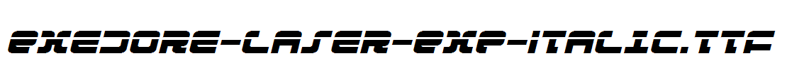 Exedore-Laser-Exp-Italic.ttf