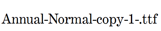 Annual-Normal-copy-1-.ttf