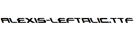 Alexis-Leftalic.ttf