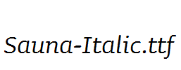 Sauna-Italic.ttf