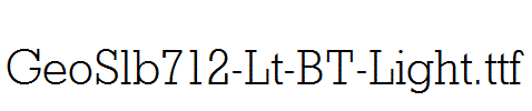 GeoSlb712-Lt-BT-Light.ttf