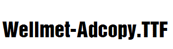 Wellmet-Adcopy.ttf