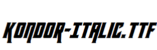 Kondor-Italic.ttf