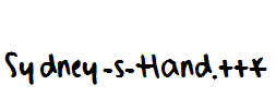 Sydney-s-Hand.ttf