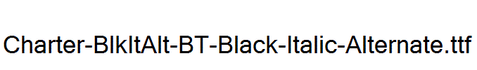 Charter-BlkItAlt-BT-Black-Italic-Alternate.ttf