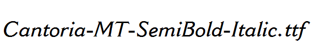 Cantoria-MT-SemiBold-Italic.ttf