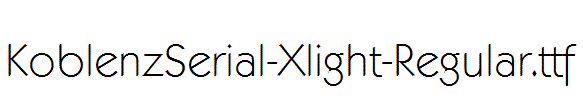 KoblenzSerial-Xlight-Regular.ttf