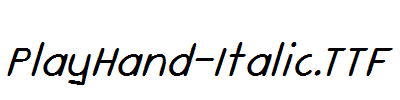 PlayHand-Italic.ttf