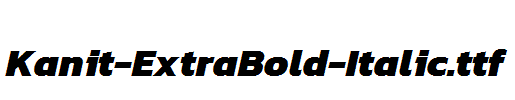 Kanit-ExtraBold-Italic.ttf