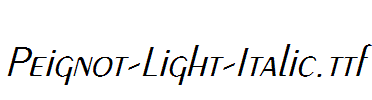 Peignot-Light-Italic.ttf