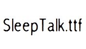 SleepTalk.ttf