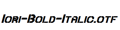 Iori-Bold-Italic.otf