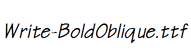 Write-BoldOblique.ttf