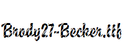 Brody27-Becker.ttf