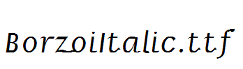 BorzoiItalic.ttf