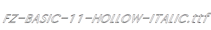 FZ-BASIC-11-HOLLOW-ITALIC.ttf