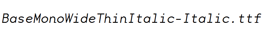 BaseMonoWideThinItalic-Italic.ttf