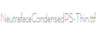 NeutrafaceCondensedPS-Thin.ttf