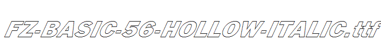 FZ-BASIC-56-HOLLOW-ITALIC.ttf