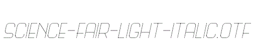 Science-Fair-Light-Italic.otf