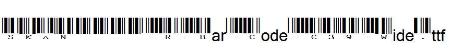 SKANDEMO-R-Bar-Code-C39-Wide.ttf