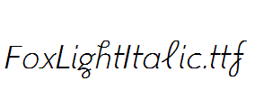 FoxLightItalic.ttf