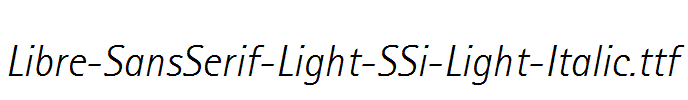 Libre-SansSerif-Light-SSi-Light-Italic.ttf